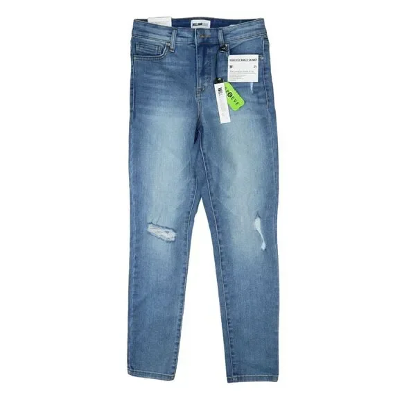 William Rast Women's High Waist Skinny Jeans - Stretch Denim, 5 Pocket, Sleek & Comfortable Fit